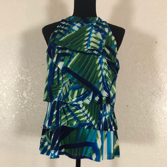 Worthington sleeveless layered blouse. SzL - Picture 1 of 7